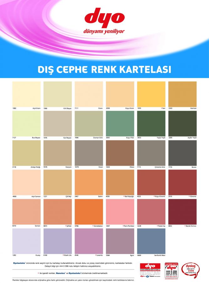 Dyolasteks Su Bazlı Dış Cephe Boyası 15 KG